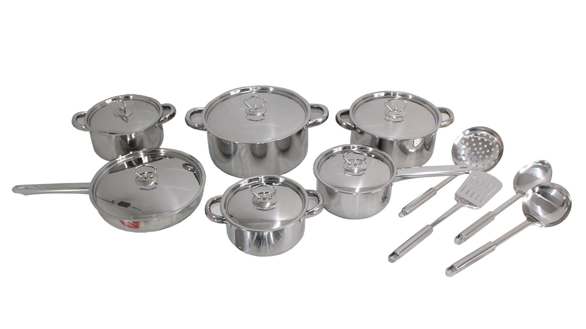 40 Piece Encapsulated Bottom Stainless Steel Cookware & Kitchen Tools Set