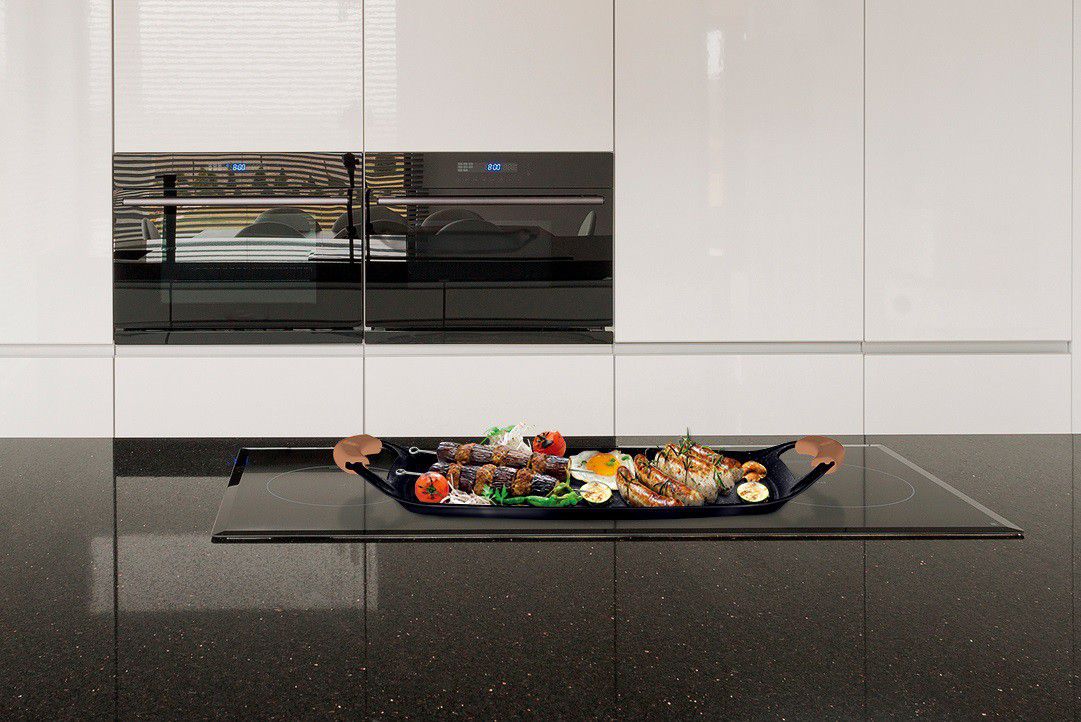 Berlinger Haus Marble Coating Grill Plate 47cm - Rose Gold Collection