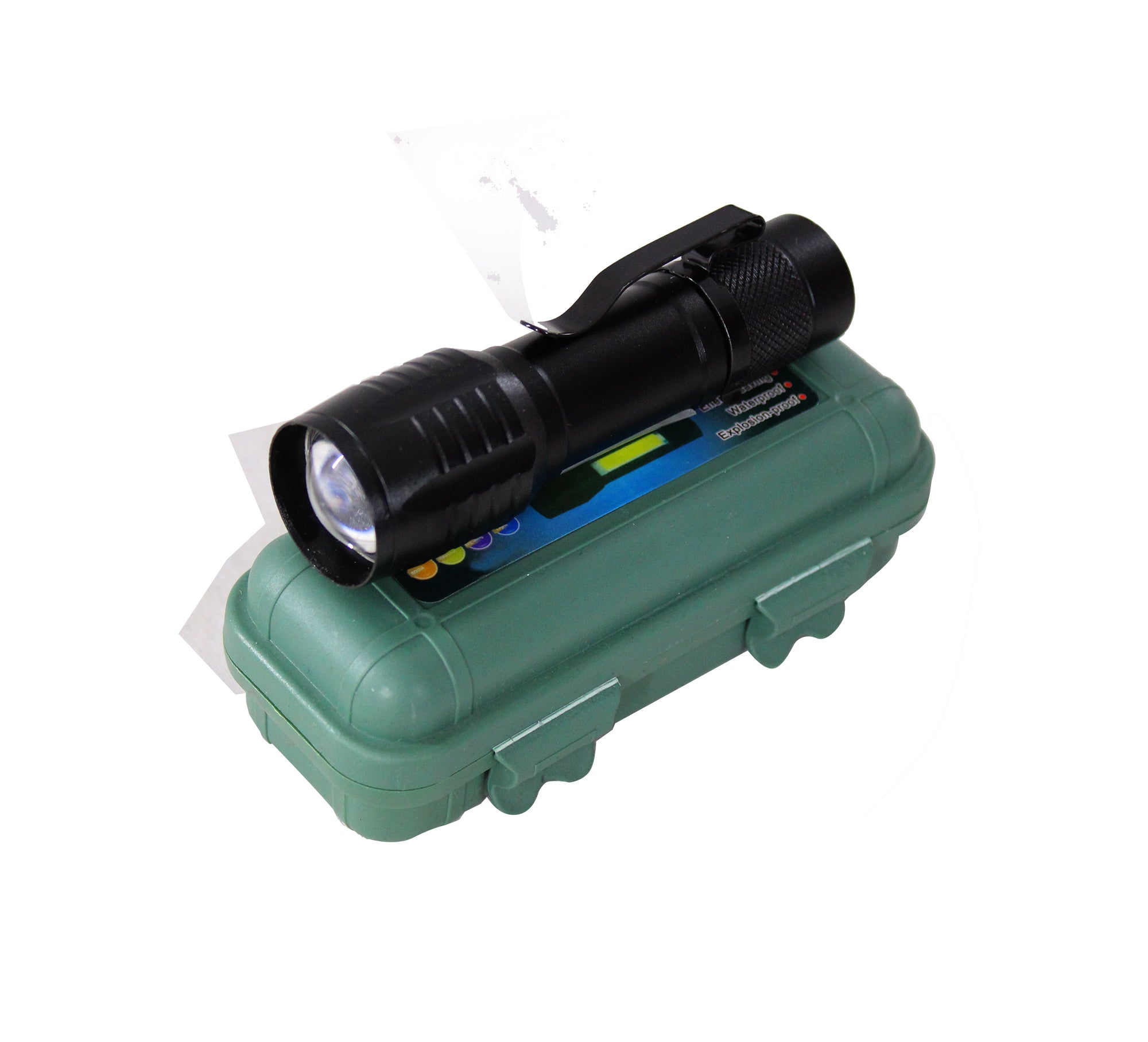 USB Charge 9cm Mini USB LED COB Pocket Flashlight & Side Lantern