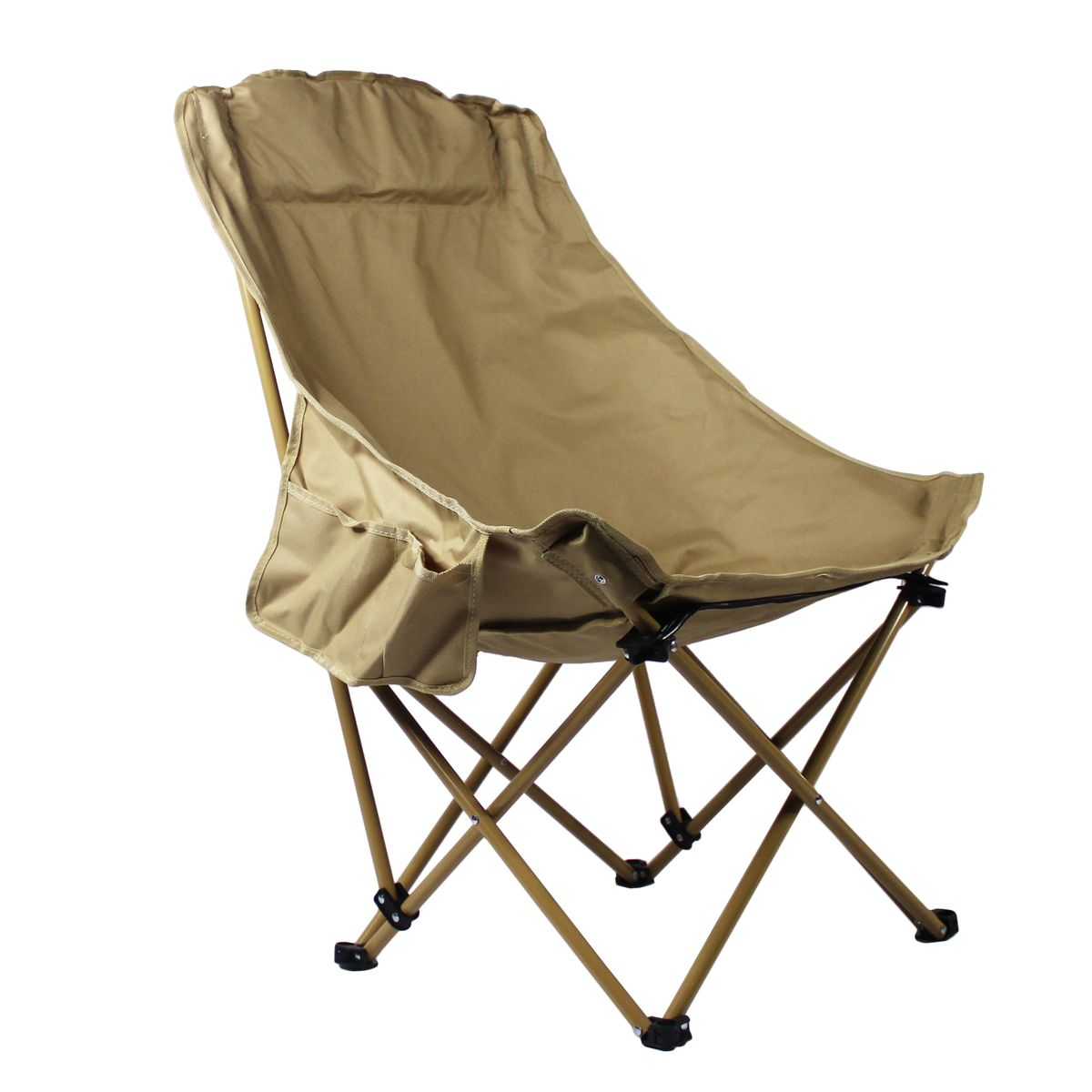 52x38x92cm High-Back Padded Headrest Half Moon Adult Camp Chair FX7170