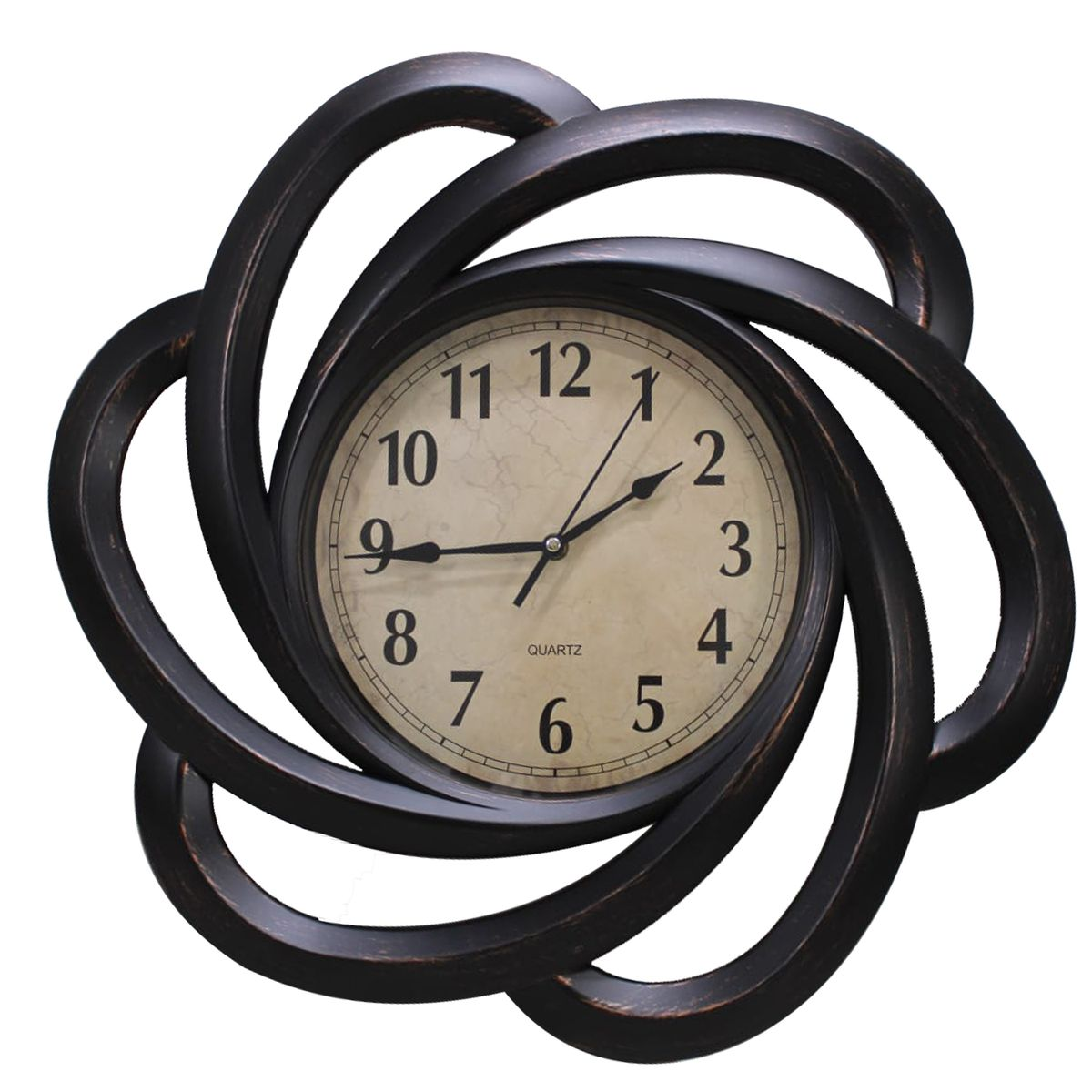 LMA Rustic Vintage Silent Quartz Wall Clock - Sunsweep 51cm