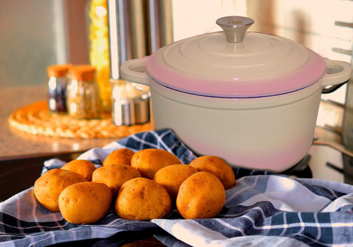 LMA 7 Piece Cast Iron Dutch Oven Cookware Pot & Pan Set