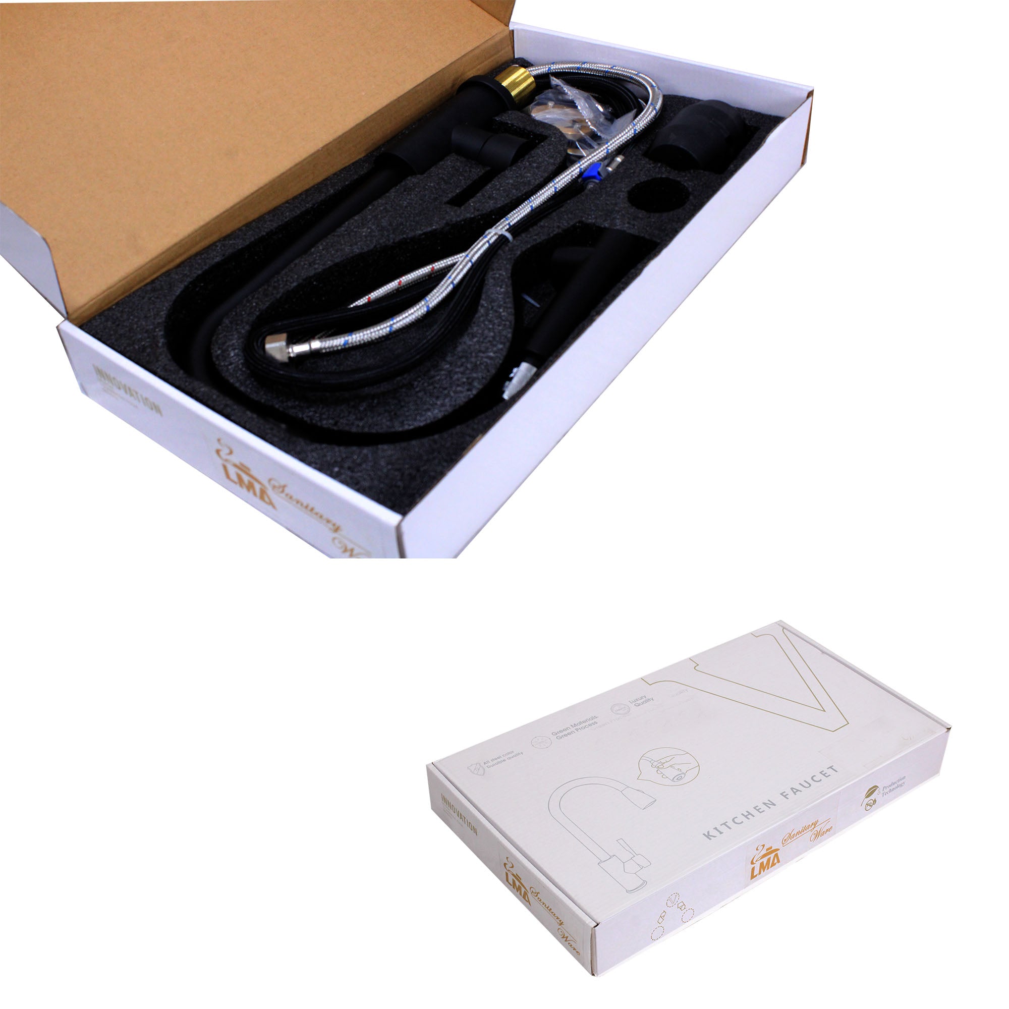 LMA 2 Mode Pullout Kitchen Mixer with 360 Degree Swivel Spout