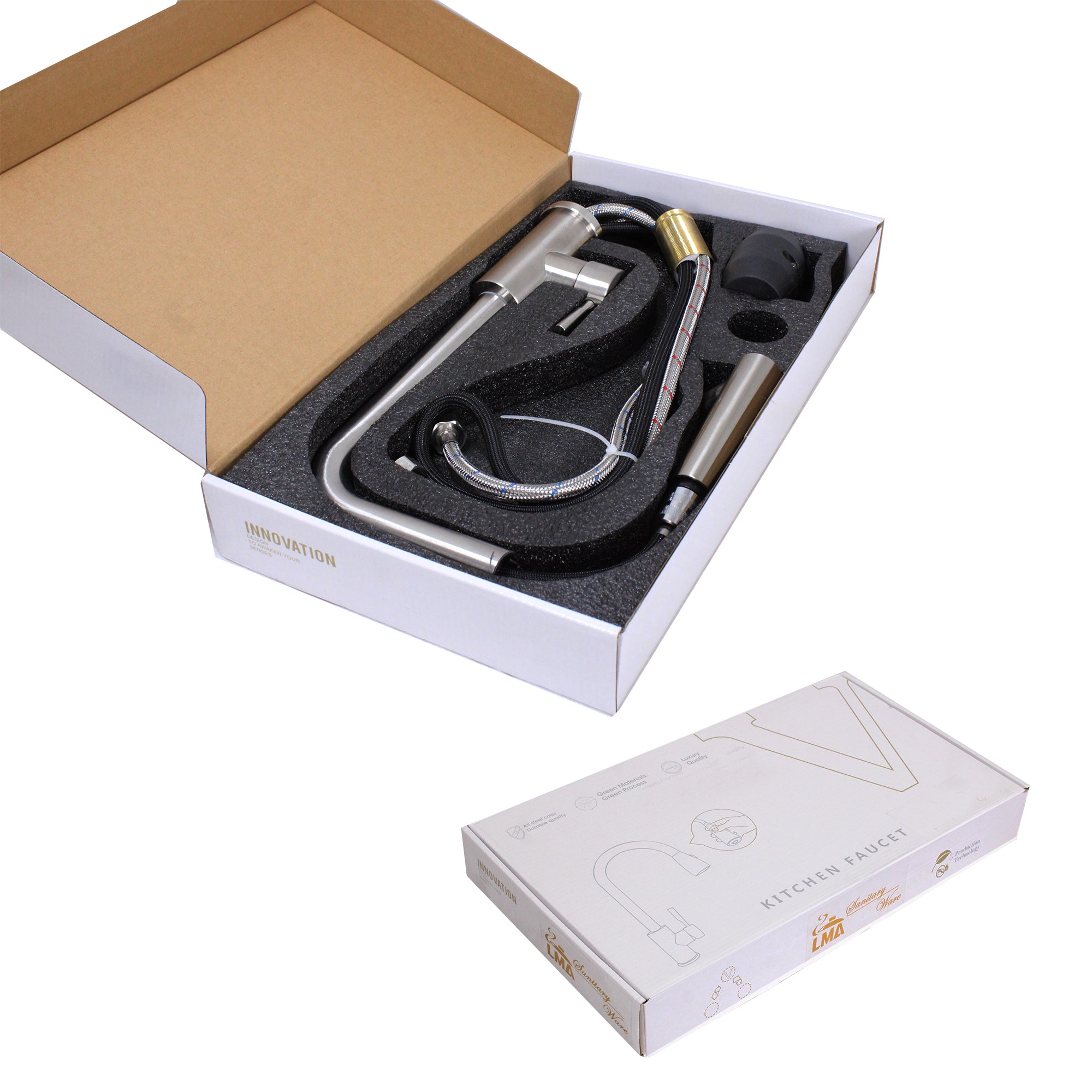 LMA 2 Mode Pullout Kitchen Mixer with 360 Degree Swivel Spout