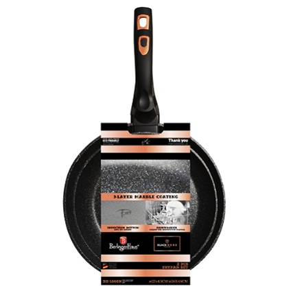 Berlinger Haus 2-Piece Frying Pan Set - Black Rose Collection