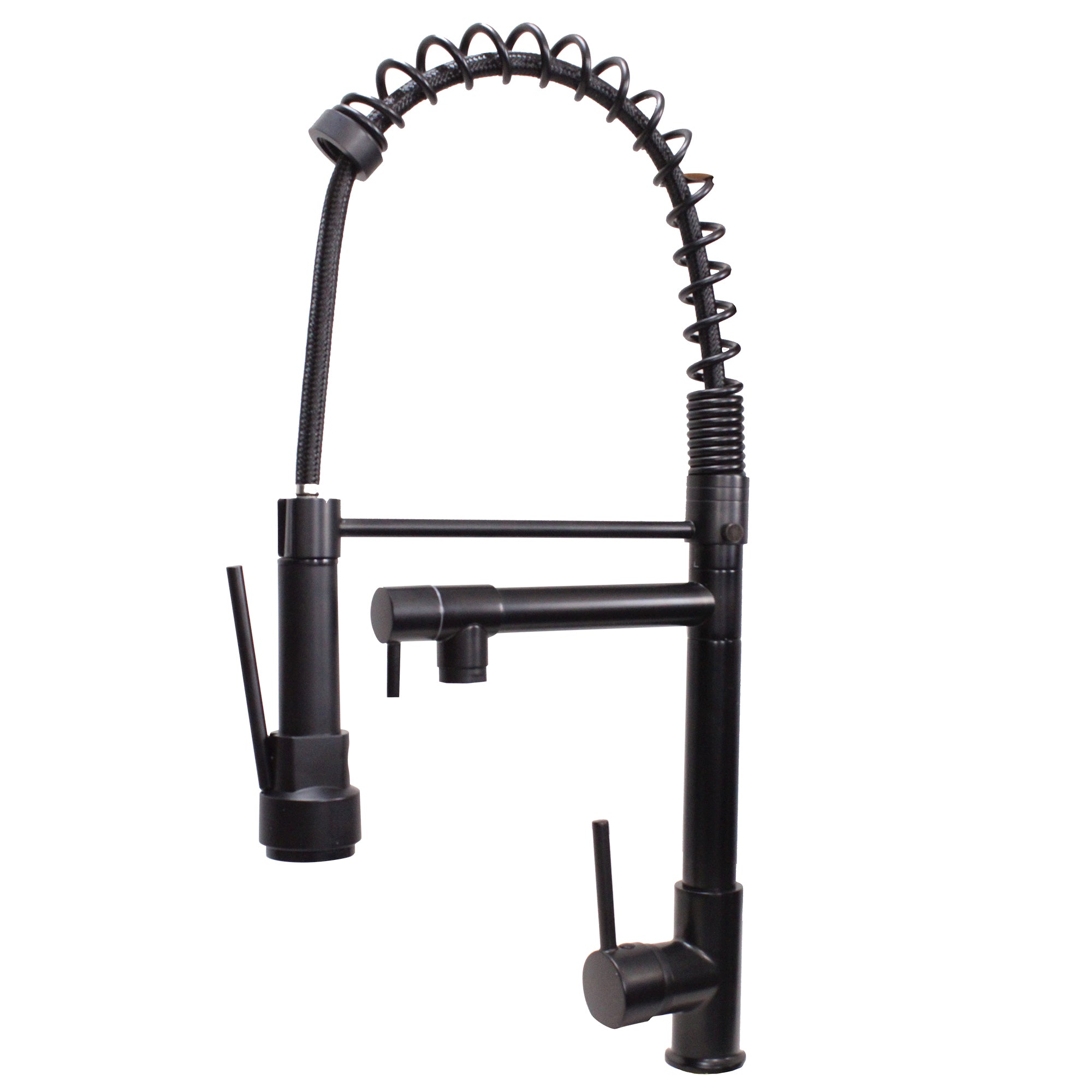 LMA Dual-Tap Spring Neck Pullout Kitchen Mixer with Squeeze Trigger