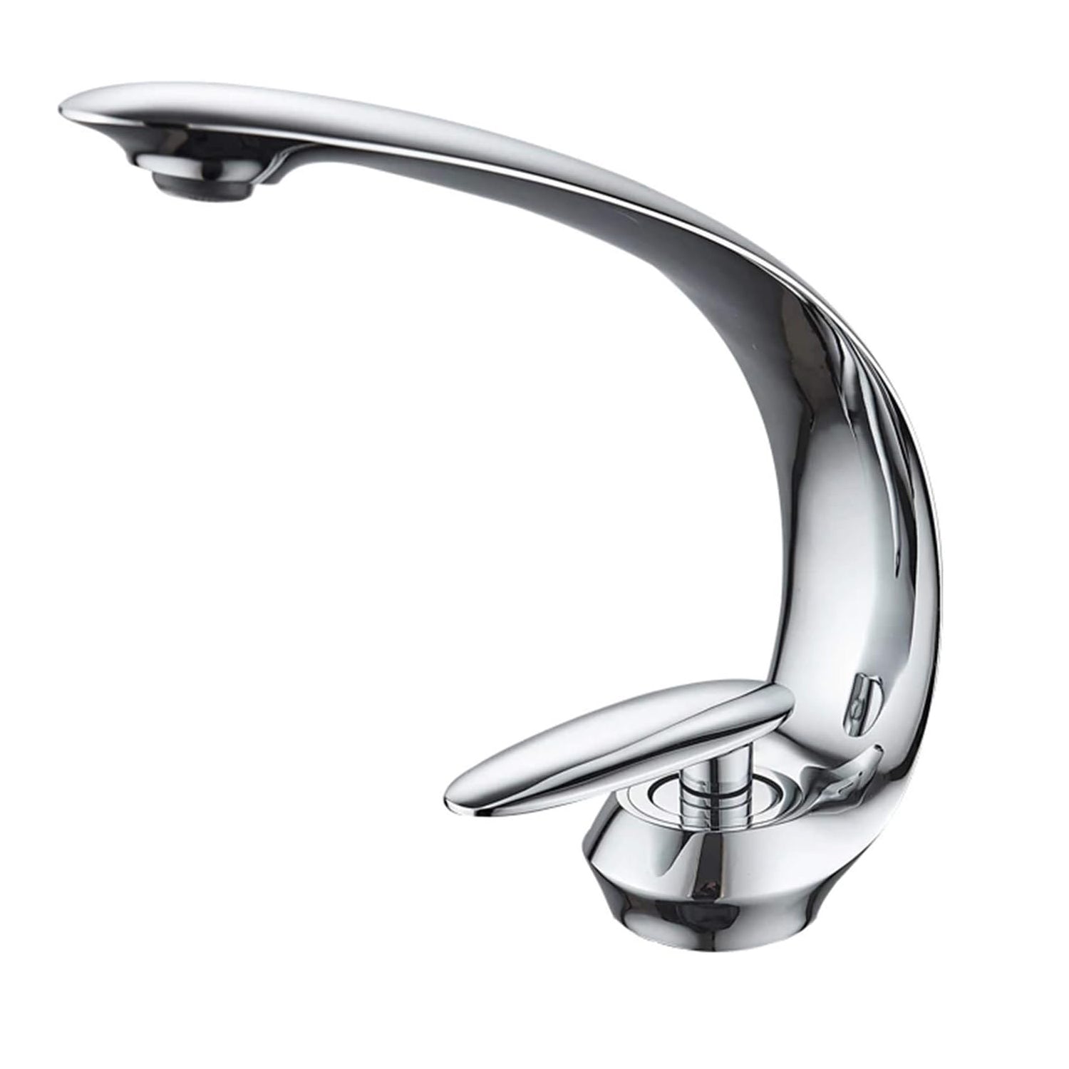 LMA Essentials Oval Bend Luxury Stainless Steel Bathroom Basin Mixer