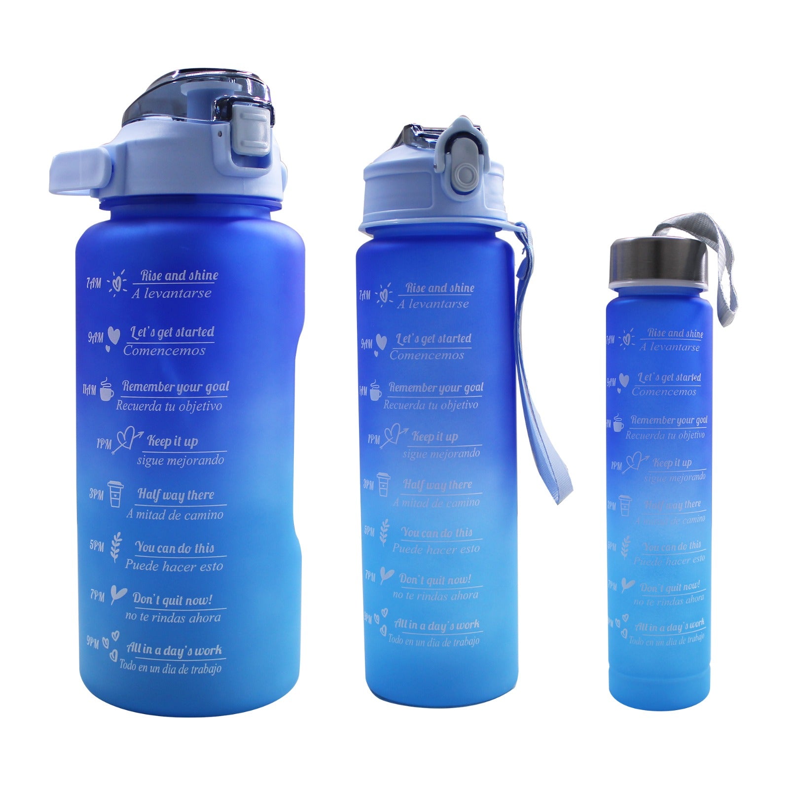 LMA Curated 3.5L Motivational Water Jug with Tea & Juice Bottles & Nozzles