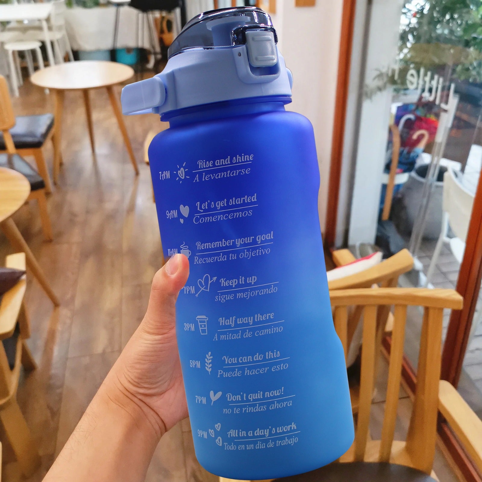 LMA Curated 3.5L Motivational Water Jug with Tea & Juice Bottles & Nozzles