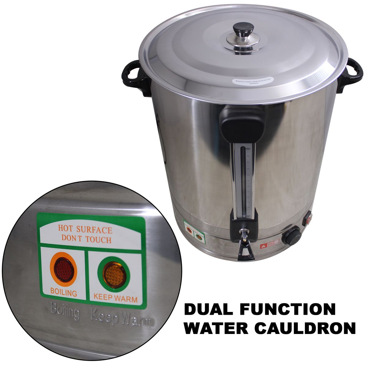 LMA Royal Electric Combination Water Boiler Cauldron - 50 Litres