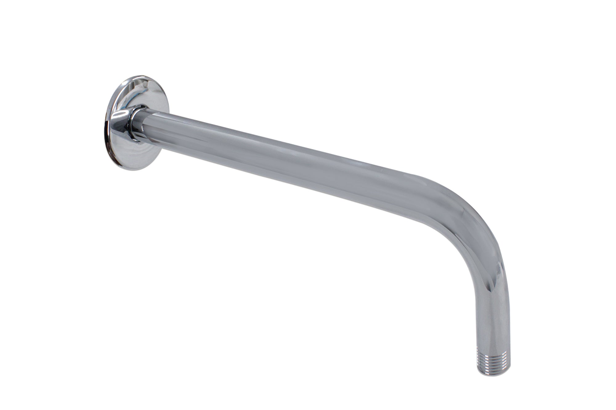 LMA Branded Wall-Mounted Round Shower Arm with Flange