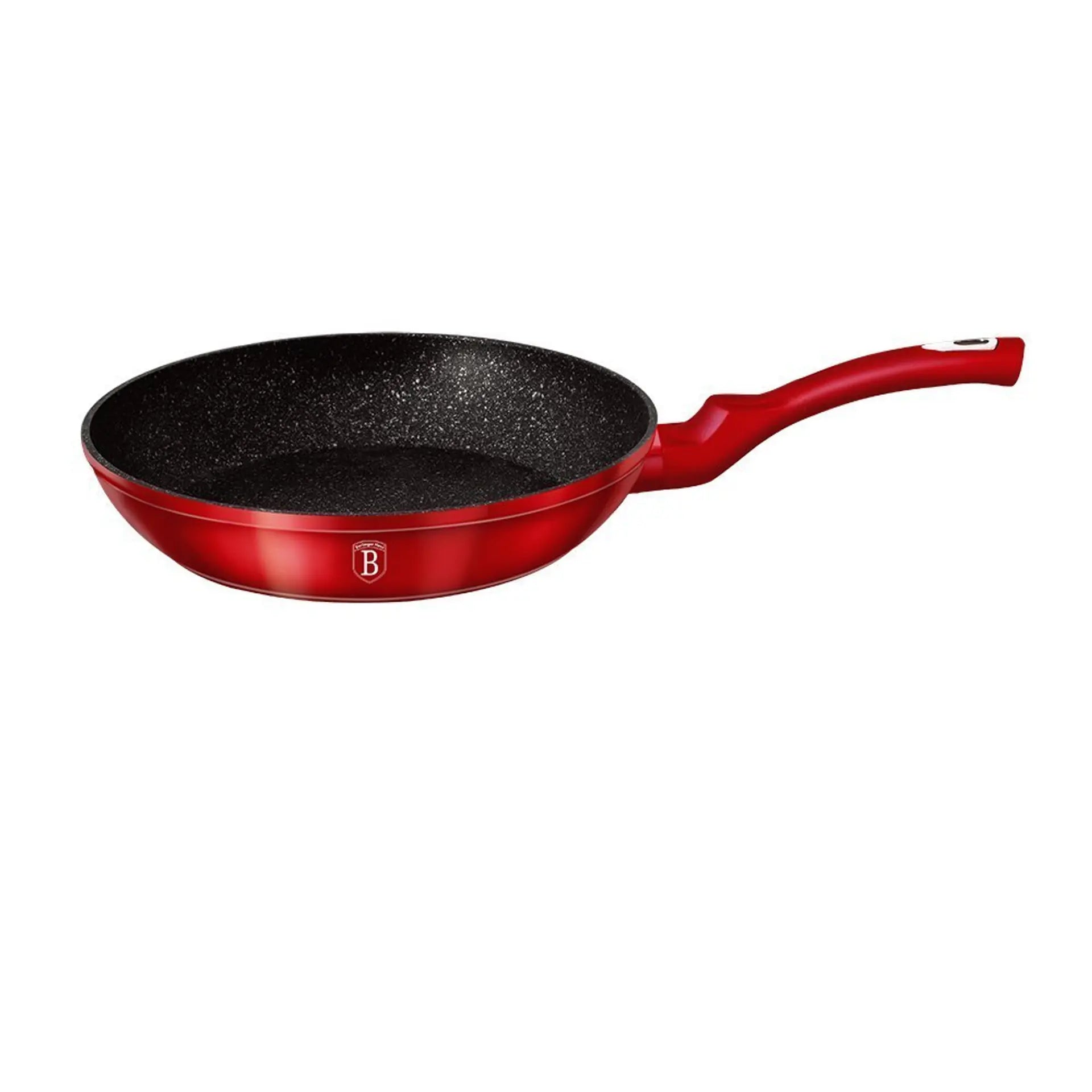 Berlinger Haus Frypan 30 cm + 1PC FREE PROTECTOR, Burgundy Metallic Line