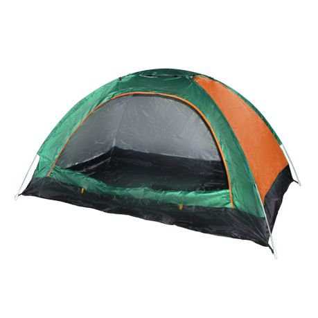 200x150cm 2 Person Waterproof Dome Pop Up Tent with Sunroof & Inner Lining
