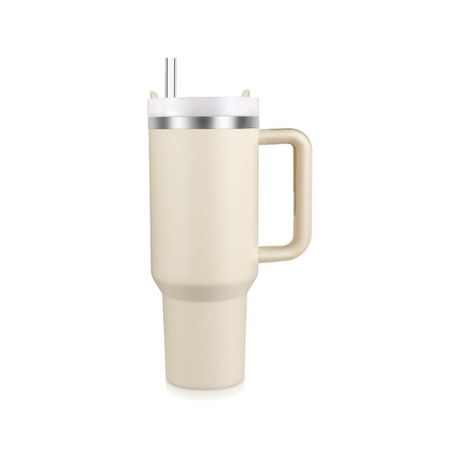 1.2l Tumbler with Handle and Straw Stainless Steel Thermal Vacuum Mug