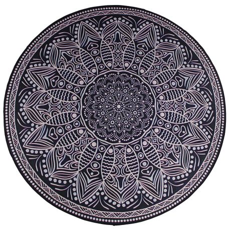 160cm Round LMA Branded 3D Printed Area Rug Lightweight - RM73