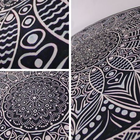 160cm Round LMA Branded 3D Printed Area Rug Lightweight - RM73