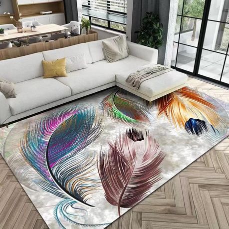 200cm by 150cm - Modern 3D Geometric Design Area 23