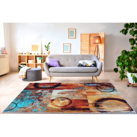 200cm x 150cm - Modern Printed 3D Geometric Design Area 39