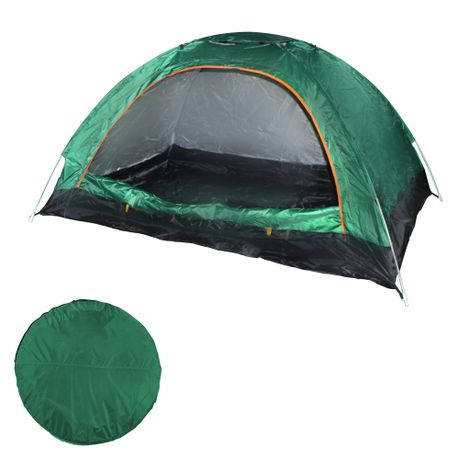 200x150cm 2 Person Waterproof Dome Pop Up Tent with Sunroof & Inner Lining