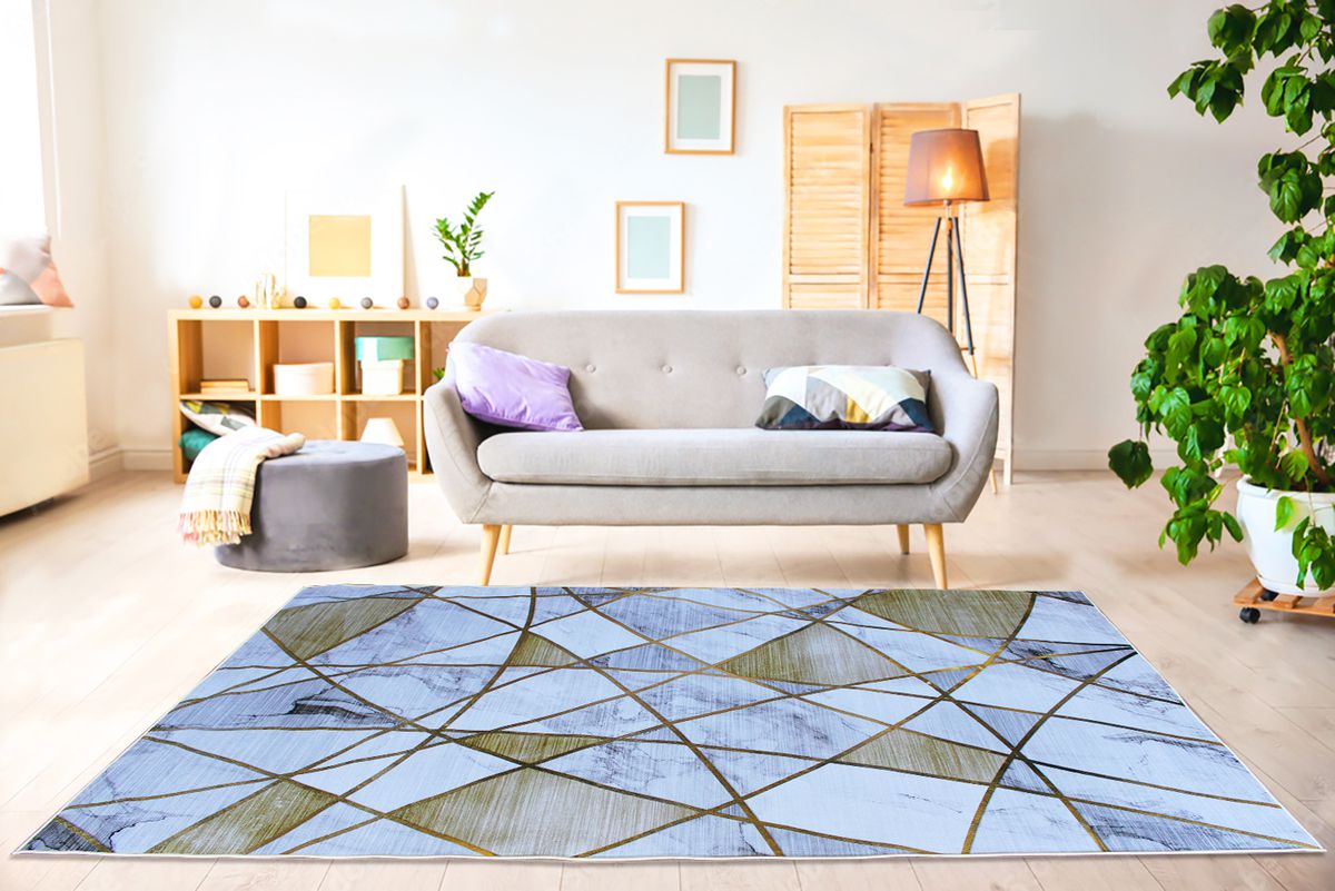 230cmx160cm LMA Authentic 3D Printed Design Lightweight Rug - NR29