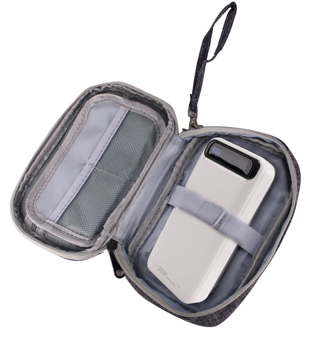 20000mAh 22.5W Digital Display Power Bank & Carry Pouch PD & QC Fast Charge