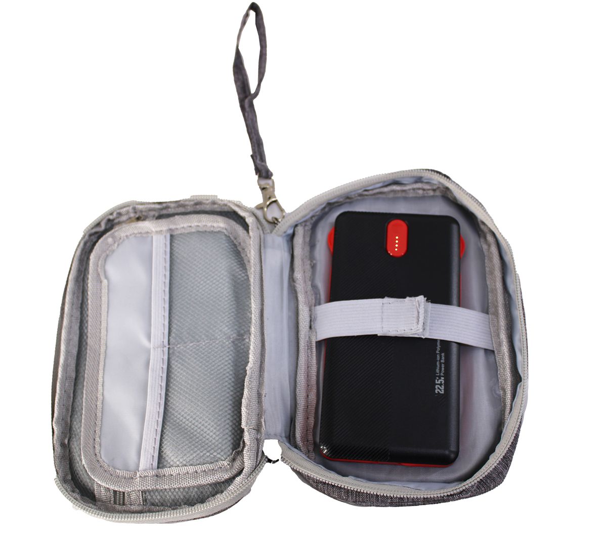 10000mAh 22.5W Slim Power Bank with Dual Built-in Cables & Carry Pouch PQ13