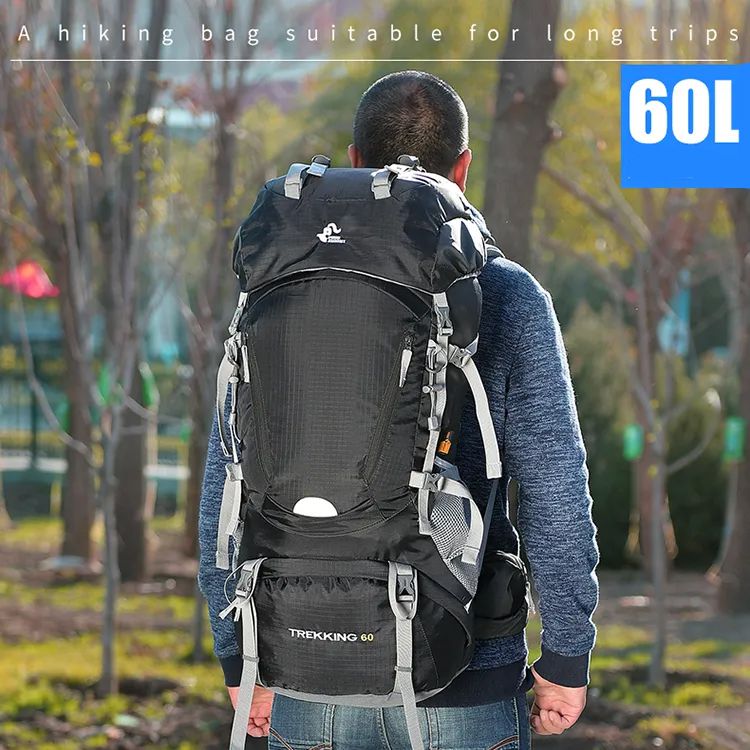 Free Knight 60L Foldable Waterproof Backpack with Rain Cover FK0399