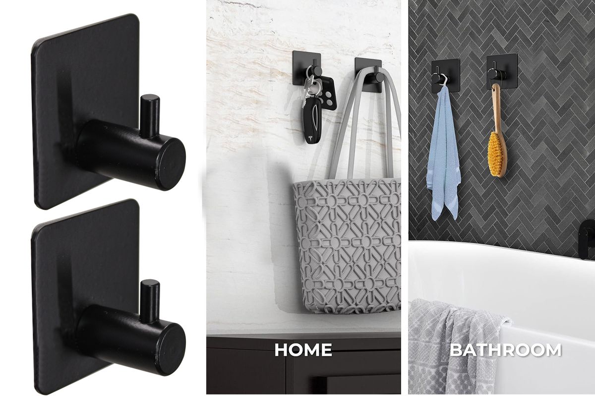 LMA 5 Piece DIY Bathroom Accessories Set with Robe Hook