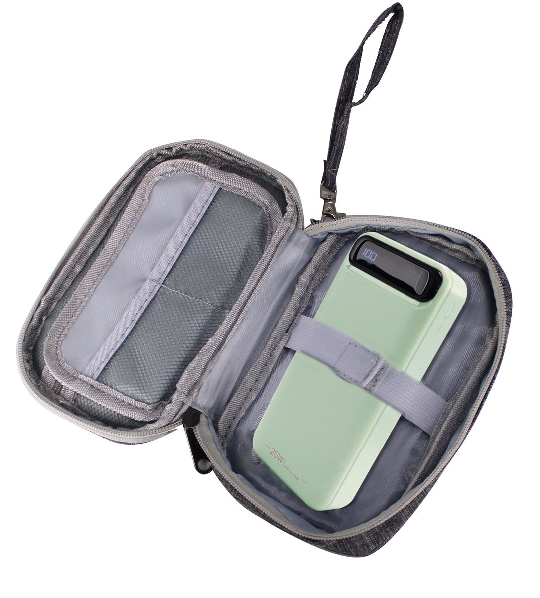 20000mAh 22.5W Digital Display Power Bank & Carry Pouch PD & QC Fast Charge