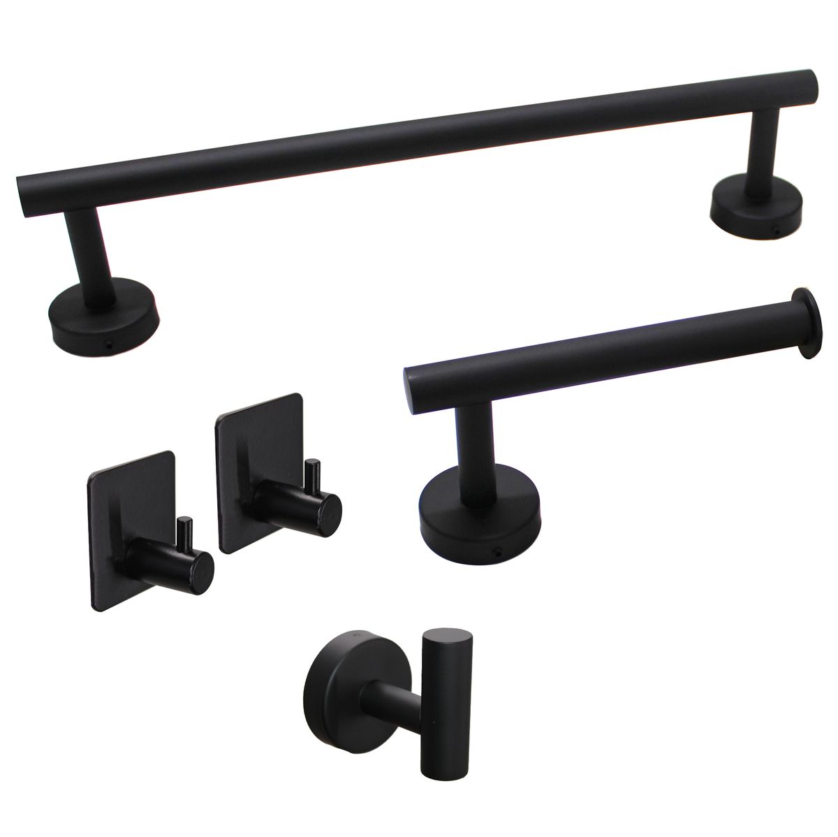 LMA 5 Piece DIY Bathroom Accessories Set with Robe Hook