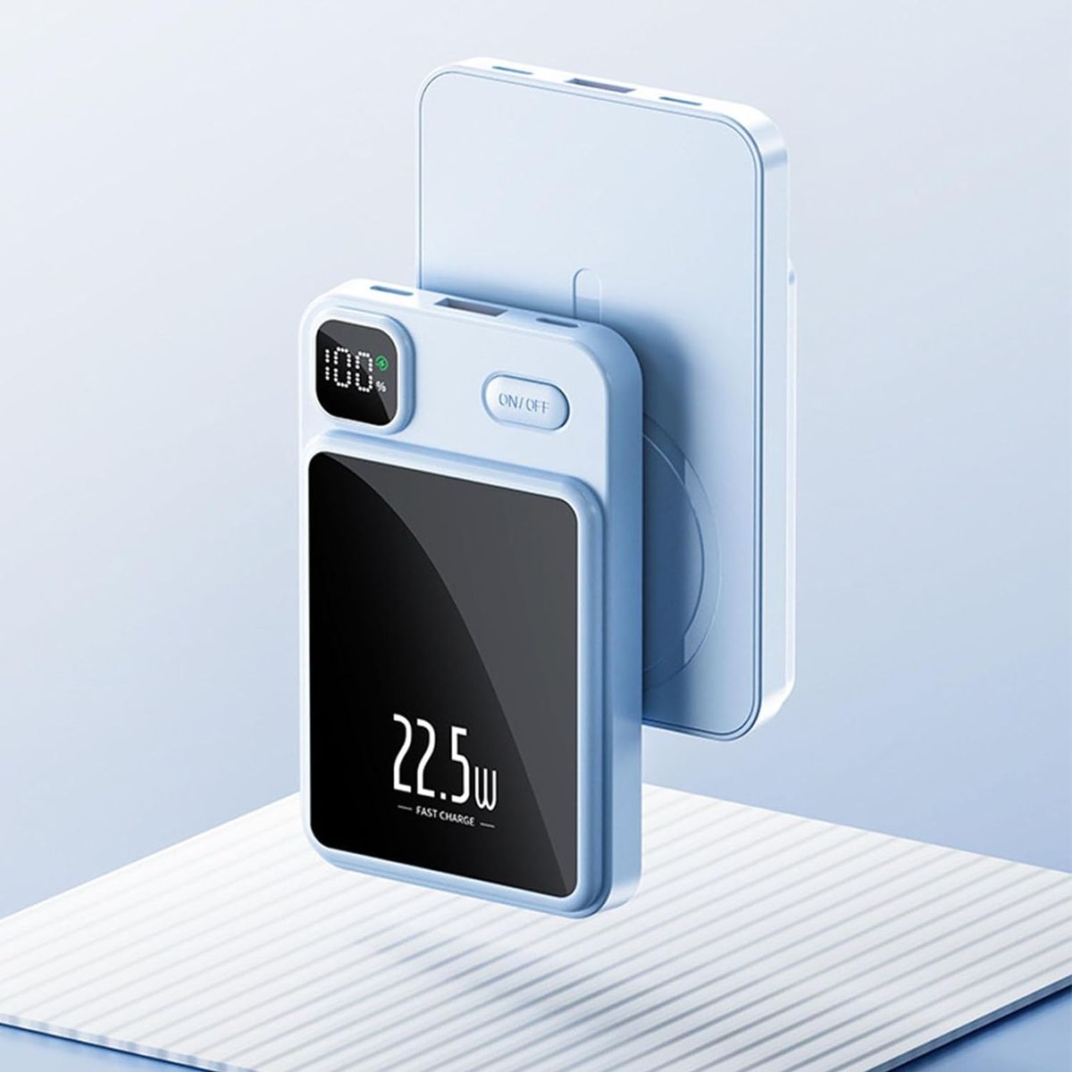 10000mAh 22.5W Magnetic Wireless Fast-Charge Power-Bank & Carry Pouch