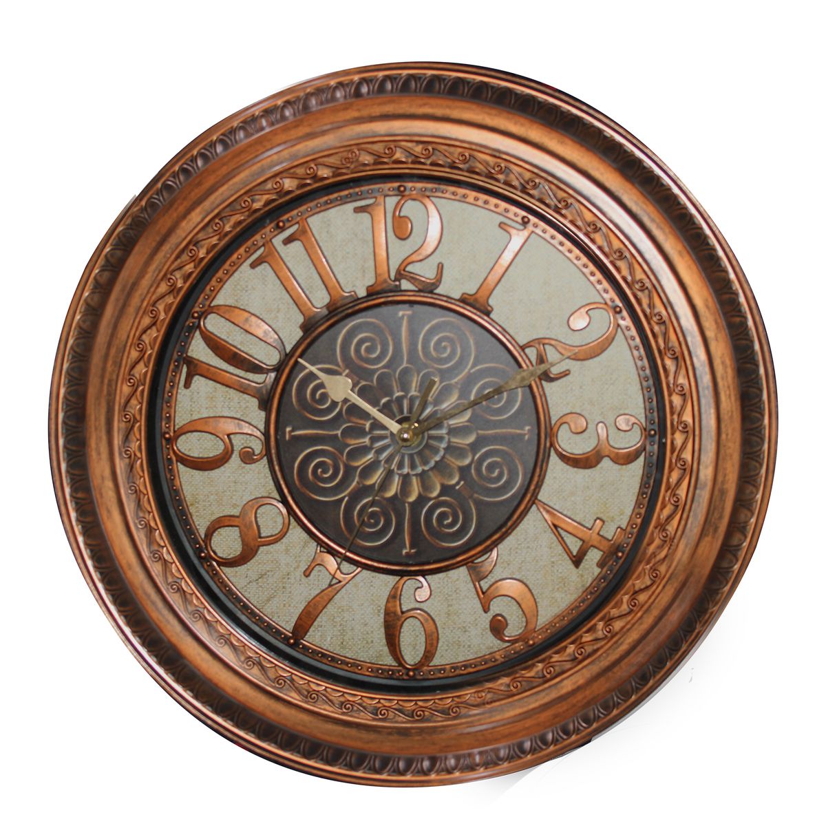 Rustic 40cm Round Imitation Weathered Wall Clock - 005