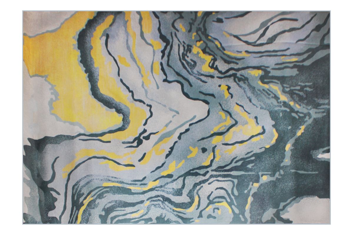 200cm by 150cm - Modern 3D Geometric Design Area 11 Rug