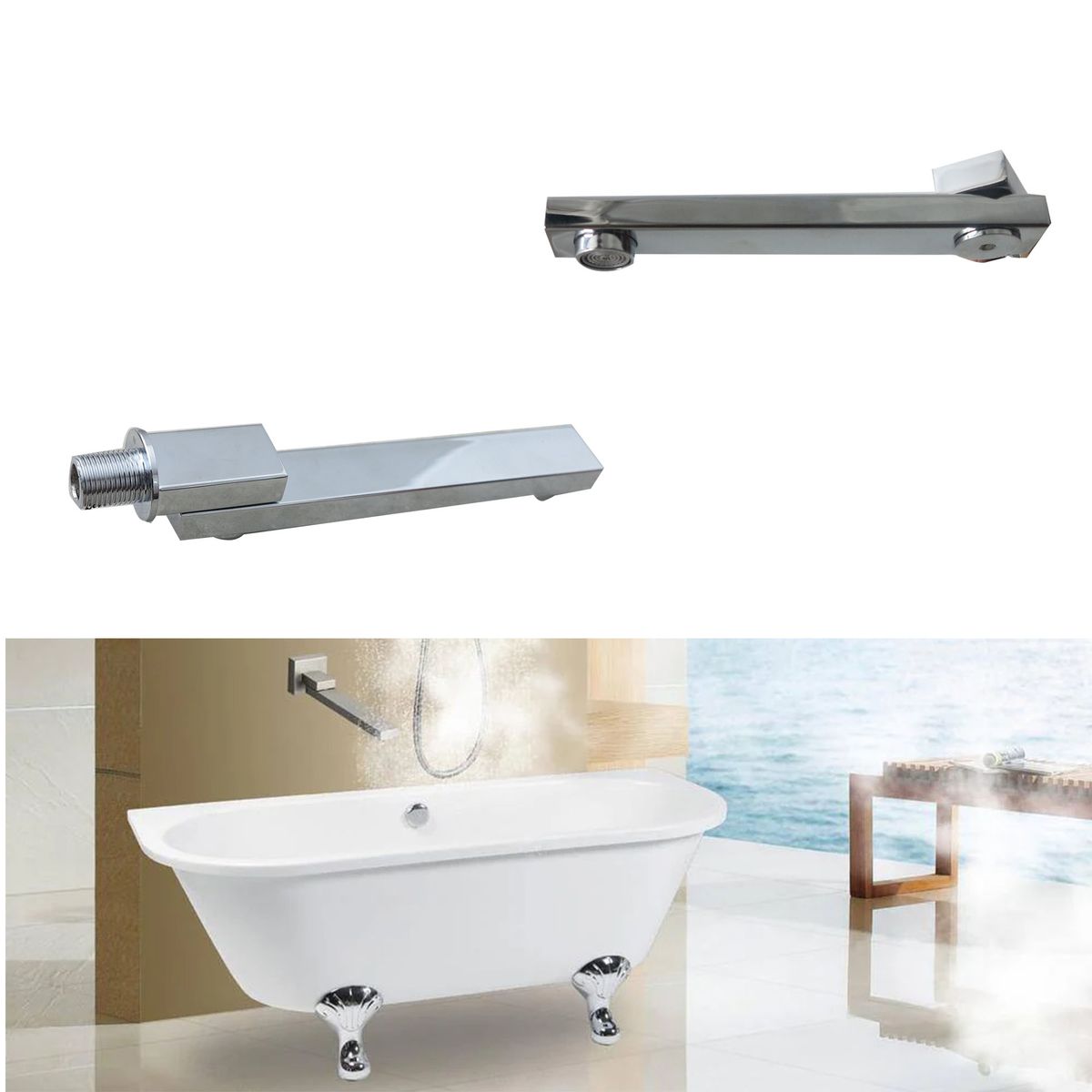 LMA Concealed 3 Way Shower & Bathtub Spout System with In-Wall Diverter
