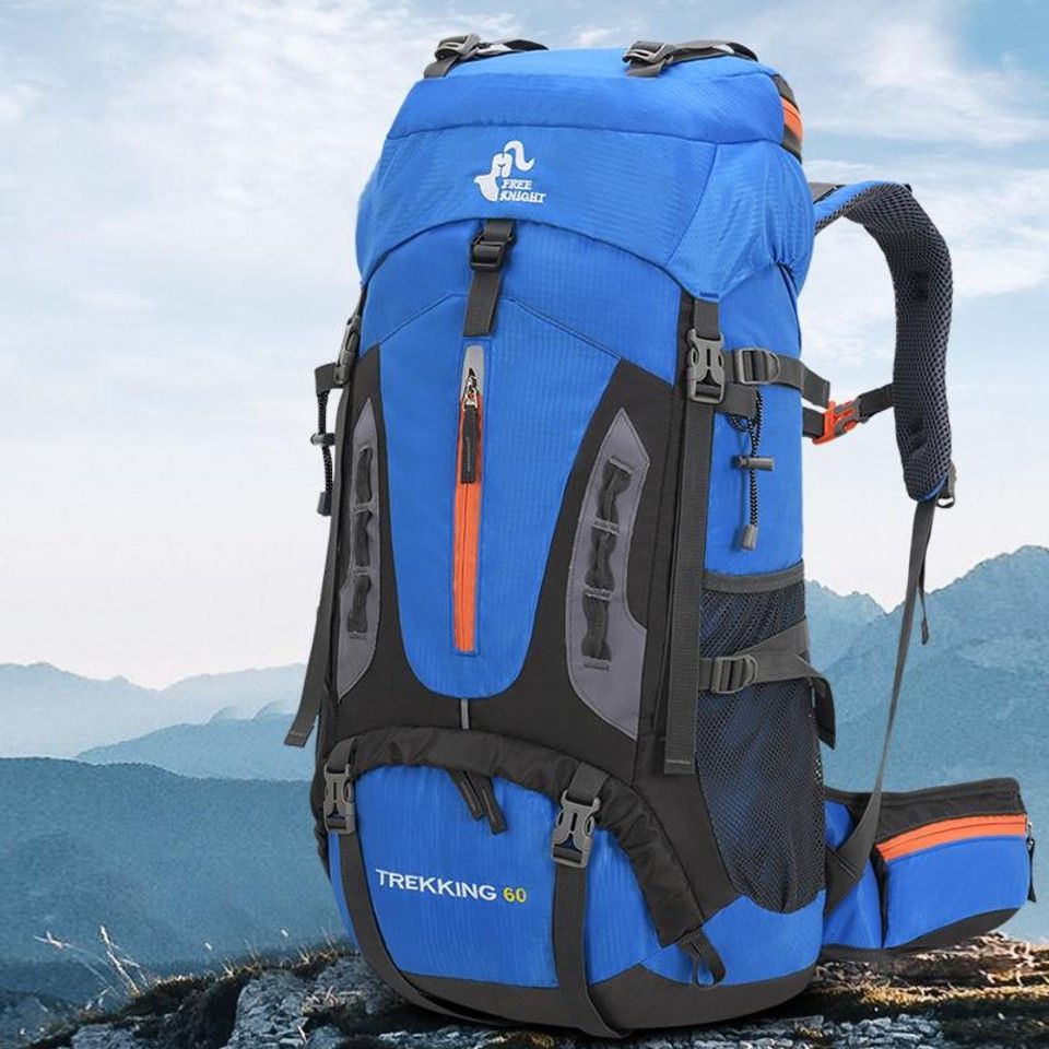Free Knight FK0397 60L Water Resistant Camping Backpack with Rain Cover