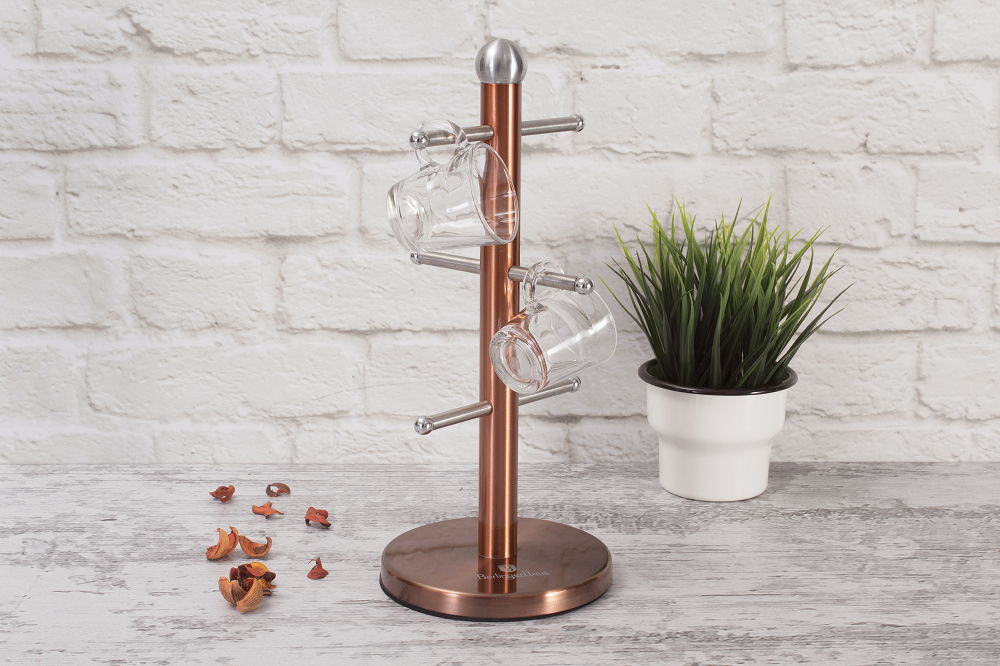 Berlinger Haus 6 Cup Mug Tree - Rose Gold