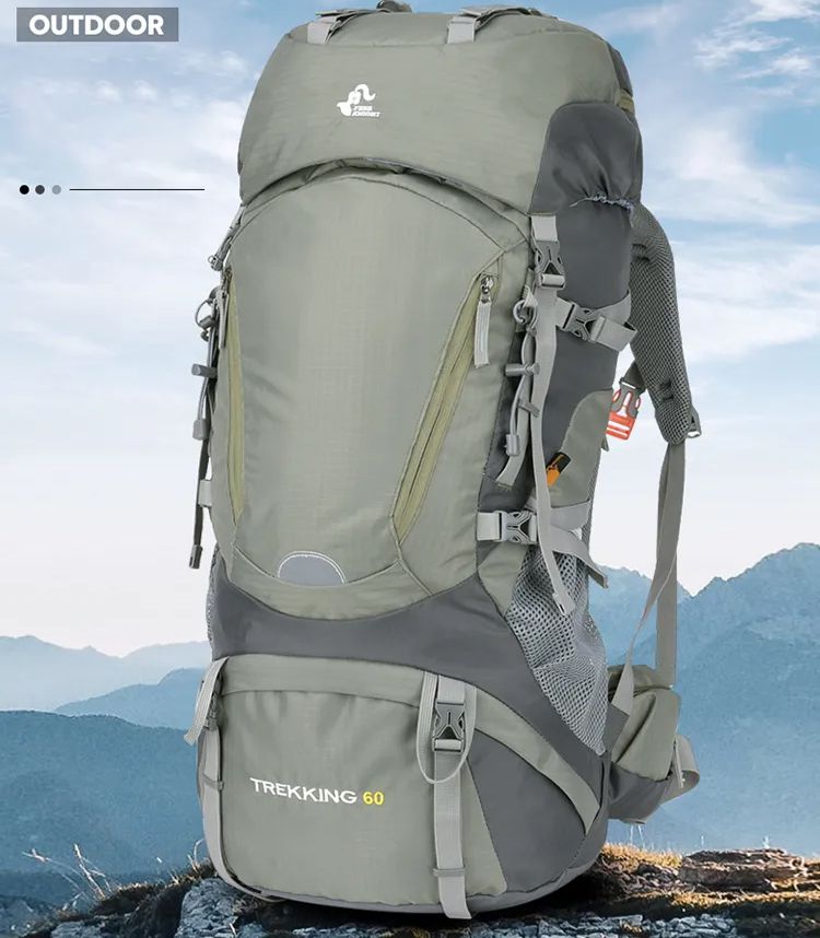 Free Knight 60L Foldable Waterproof Backpack with Rain Cover FK0399