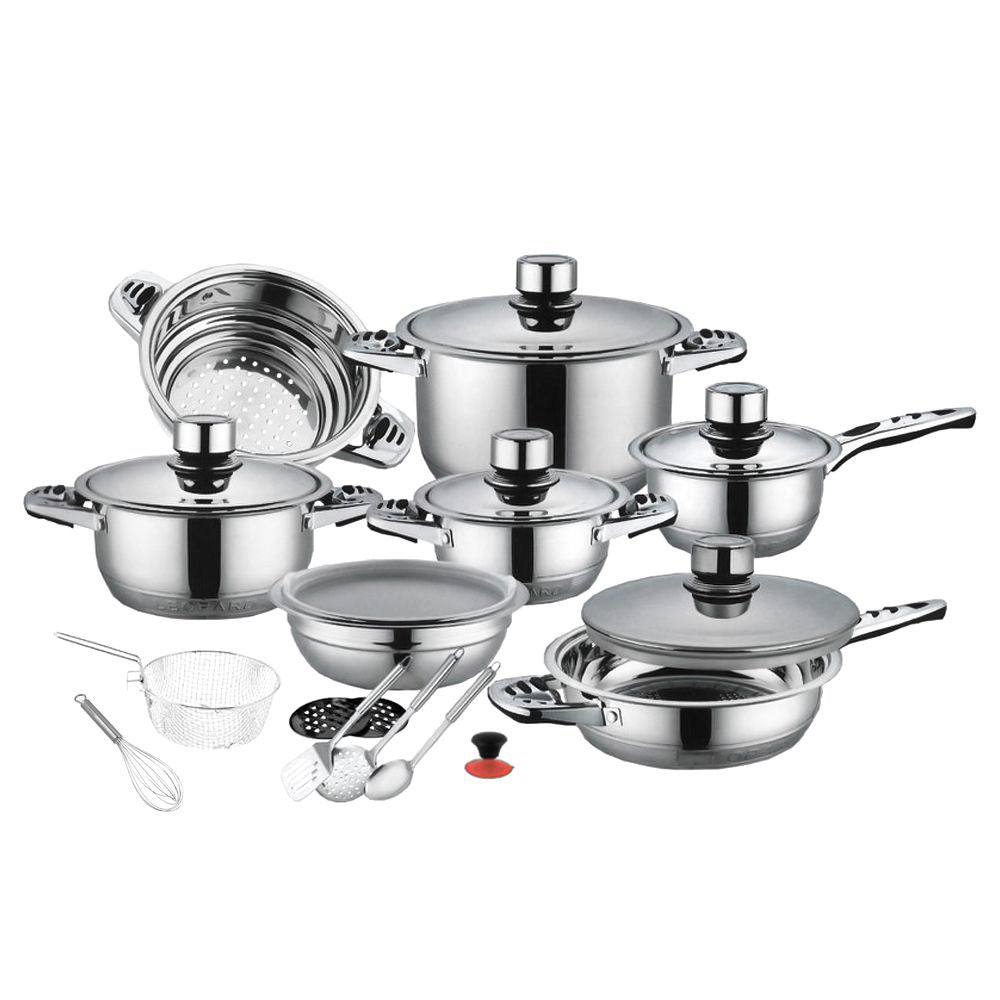 21 Piece High Quality Stainless Steel Cookware Set