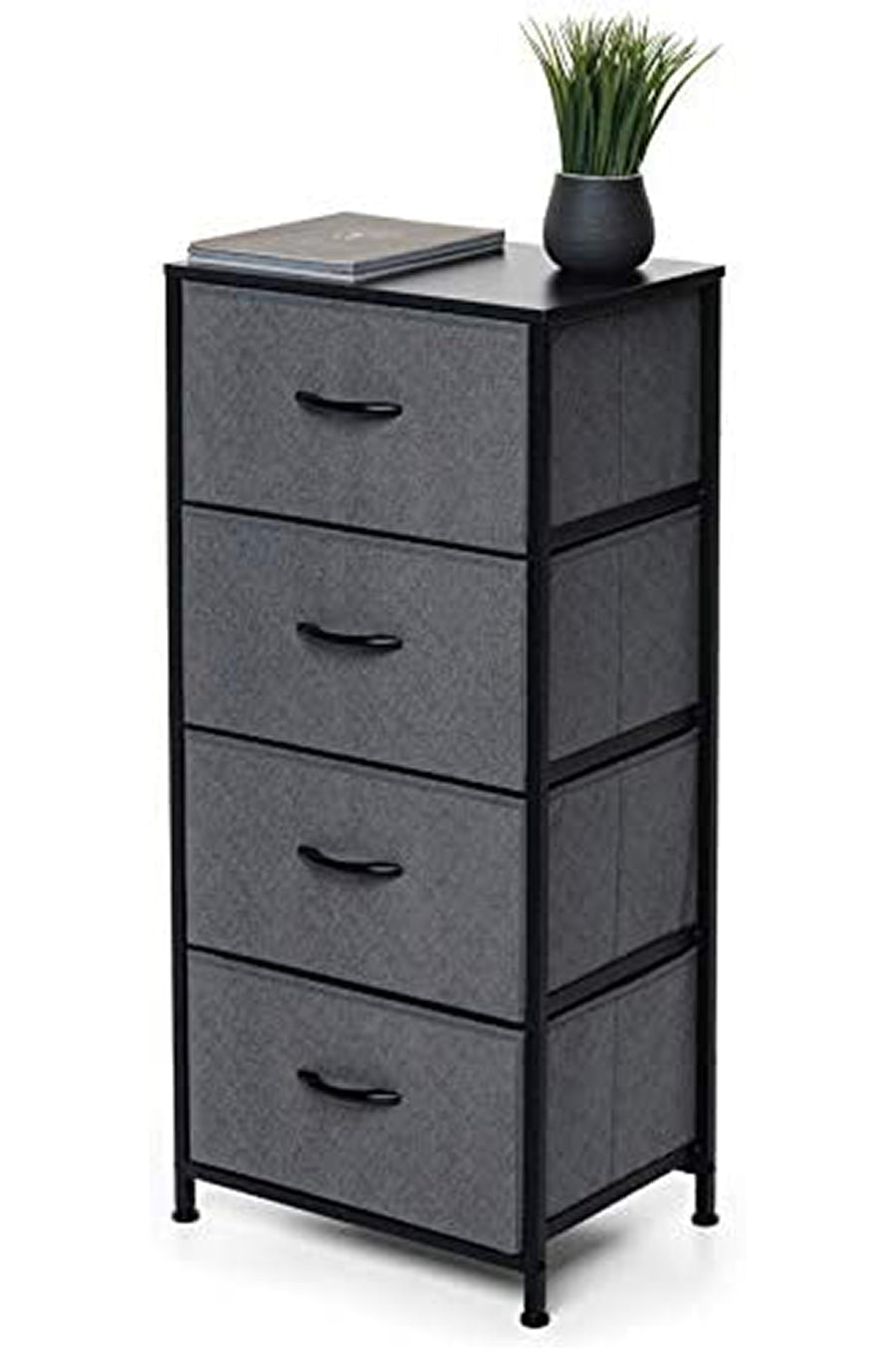 LMA Branded Economical Metal Frame & Fabric - 4 Drawer Cabinet