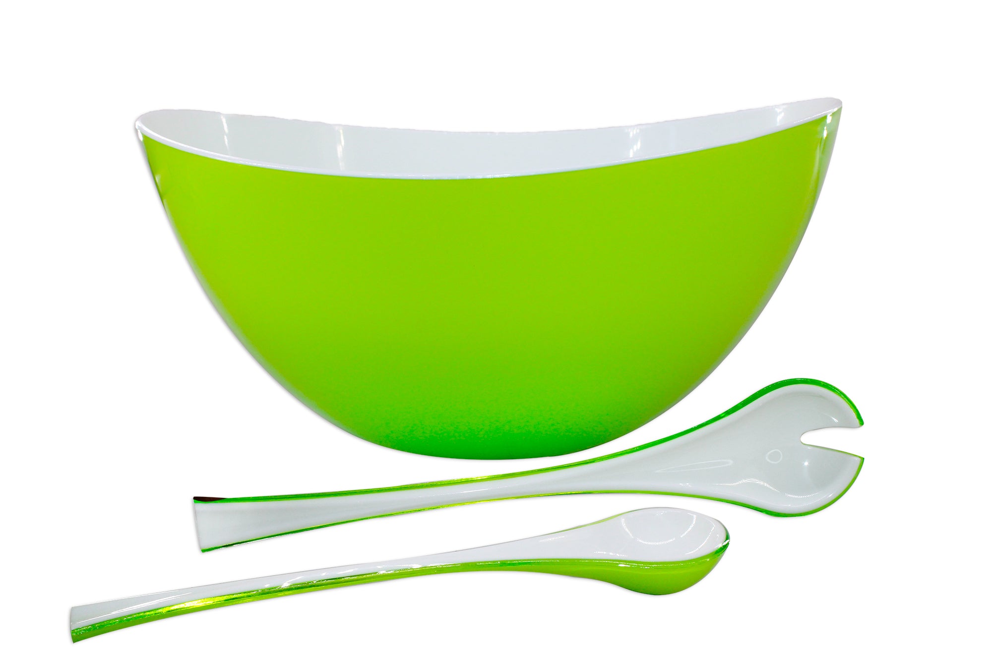 3 Piece Fruit & Salad Bowl Set - Large Bowl, Spoon and Fork