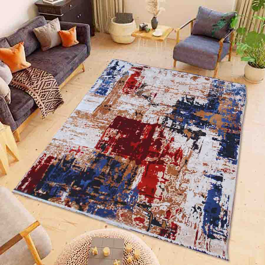 235x160cm Authentic Turkish Cappadocia Quality Woven Rug - Beige / Blue 5724A