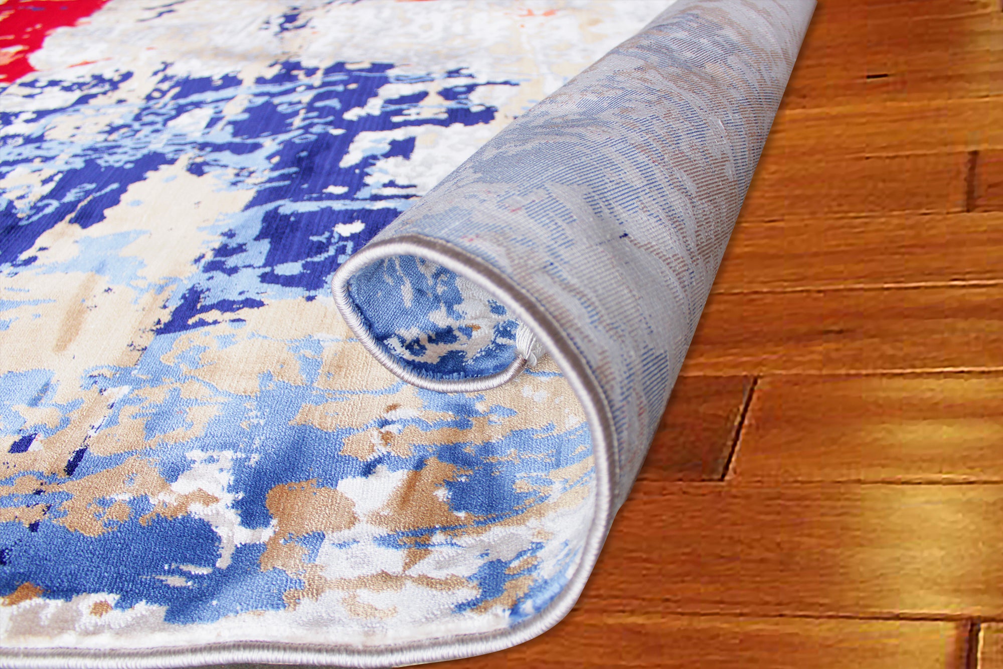 235x160cm Authentic Turkish Cappadocia Quality Woven Rug - Beige / Blue 5724A