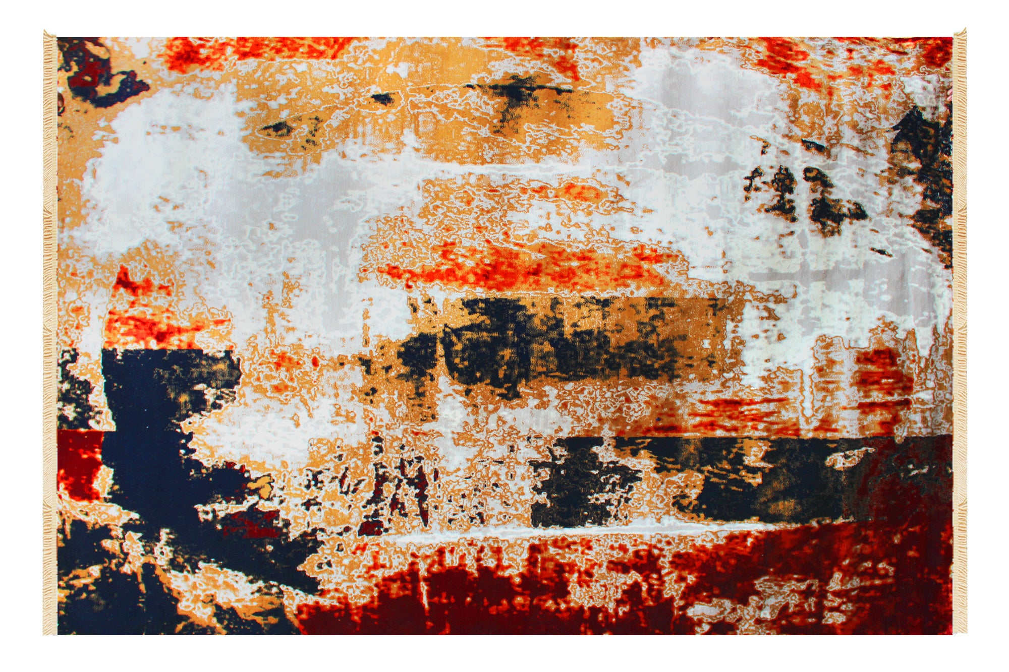 235x160cm Authentic Turkish Cappadocia Quality Woven Rug - Beige / Navy 5725A