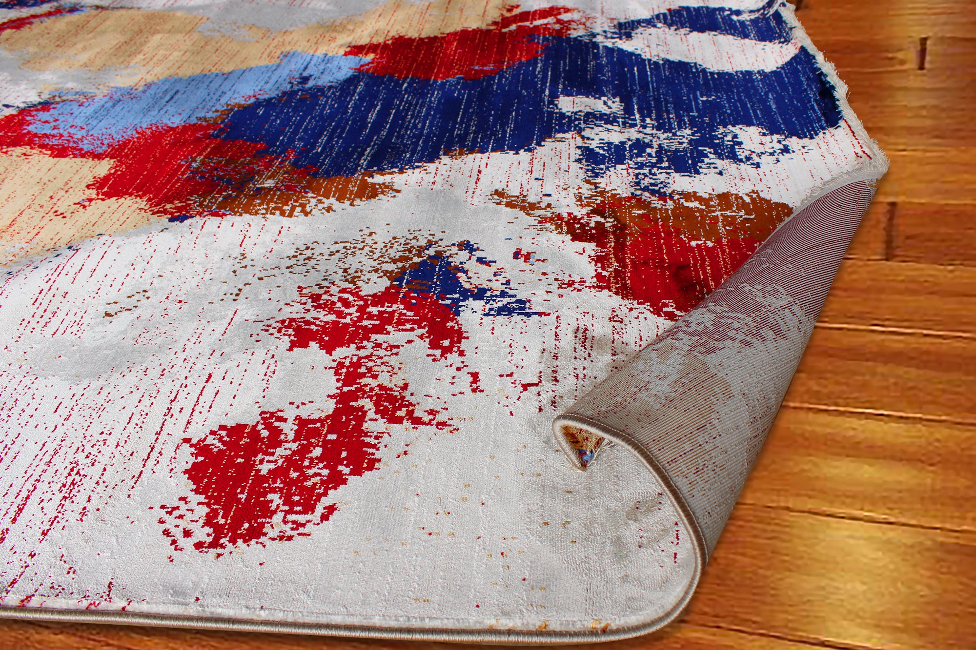 235x160cm Authentic Turkish Cappadocia Quality Woven Rug - Beige / Navy 5740A