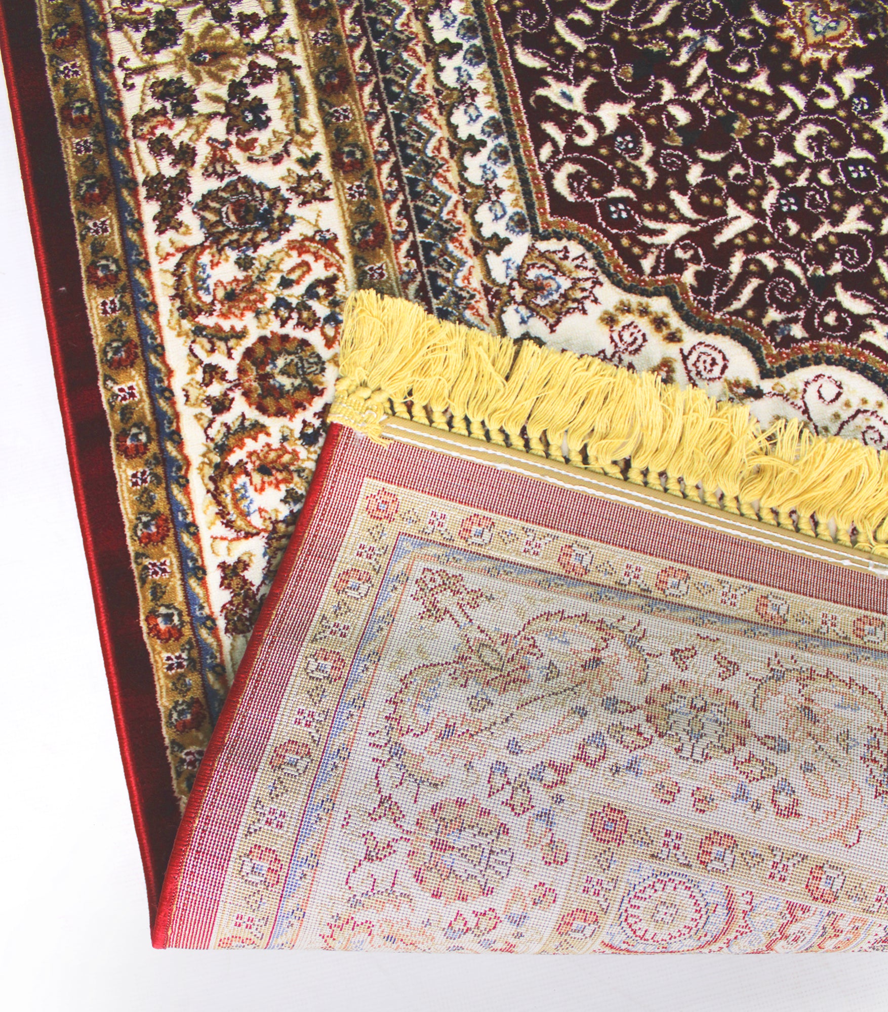 160x230cm Kozan Oriental Authentic Turkish Area Rug Beige / Red 6050A