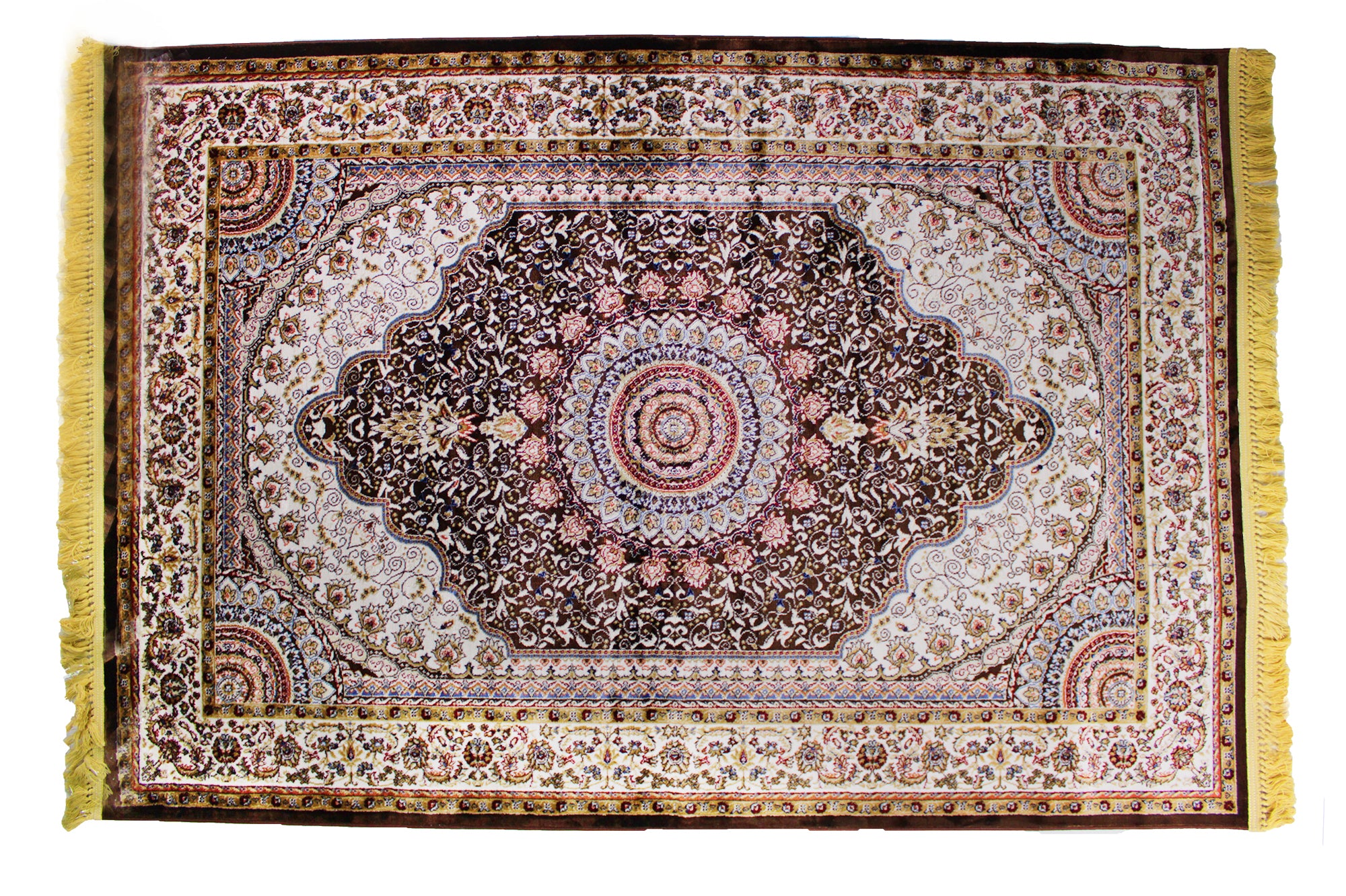 160x230cm Kozan Oriental Authentic Turkish Area Rug Beige / Brown 6050A