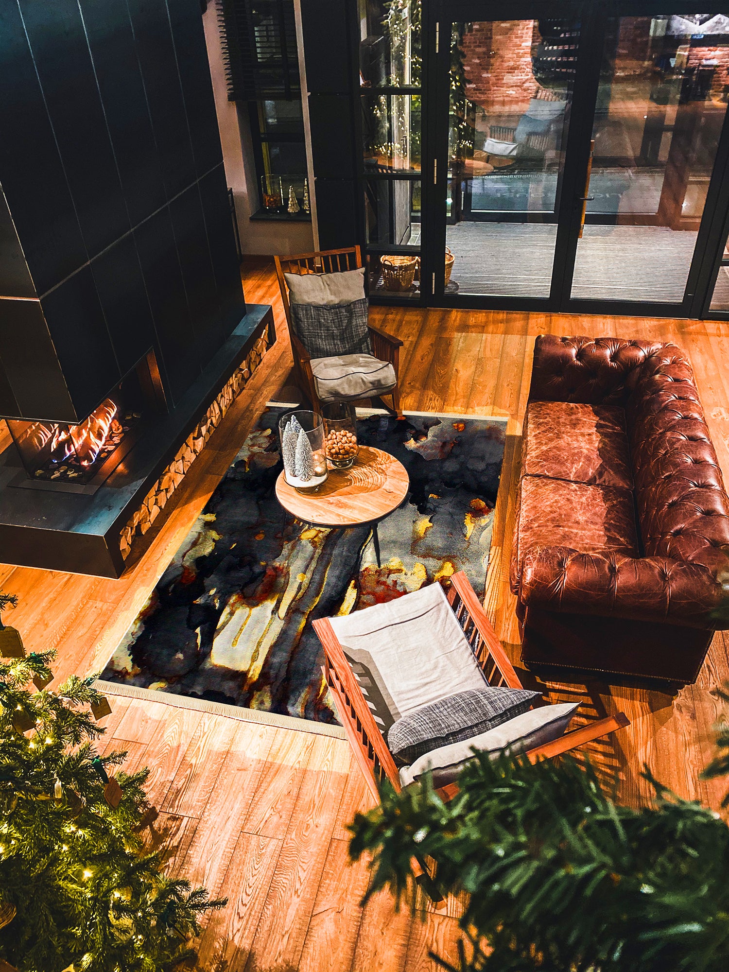 235x160cm Authentic Turkish Cappadocia Quality Woven Rug - Beige/Orange 9730A