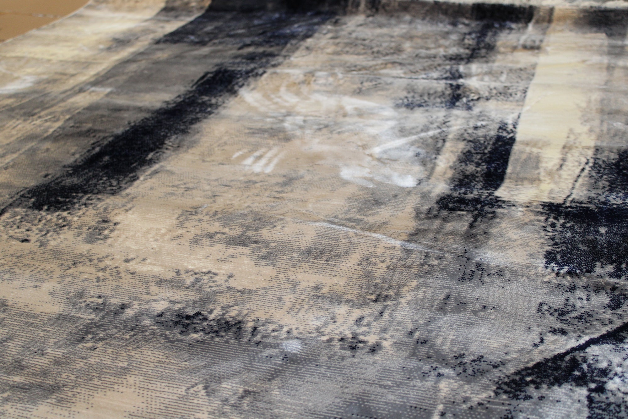 235x165cm Authentic Turkish Cappadocia Quality Woven Rug - Beige / Blue 9737A