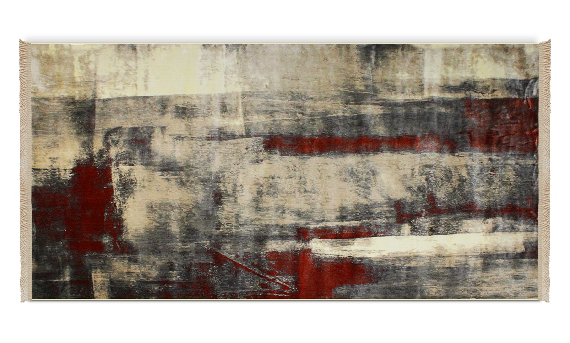 235x165cm Authentic Turkish Cappadocia Quality Woven Rug - Beige / Orange 9737A