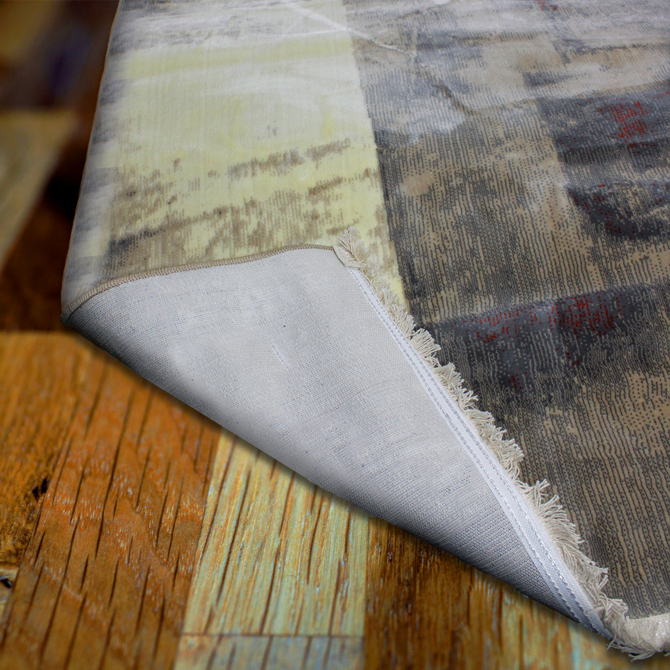 235x165cm Authentic Turkish Cappadocia Quality Woven Rug - Beige / Orange 9737A